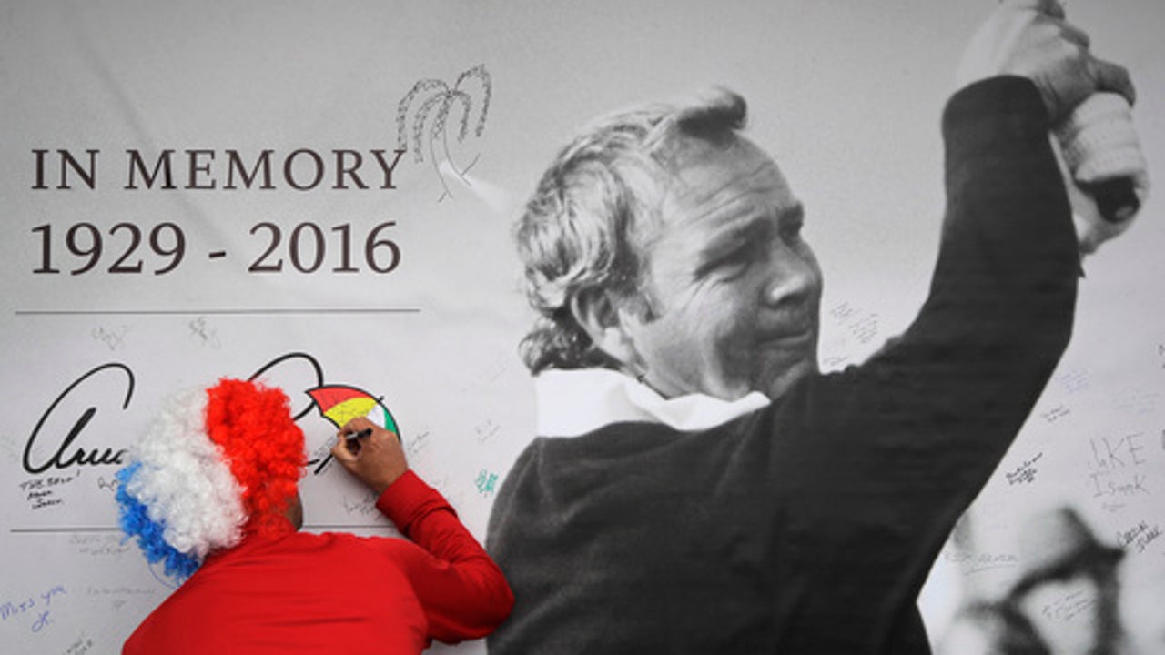 Jack Nicklaus, other players say farewell to Arnold Palmer
